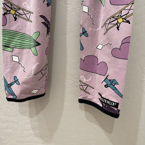 Villervalla Purple Airplanes & Blimps Leggings - Picture 4 of 8